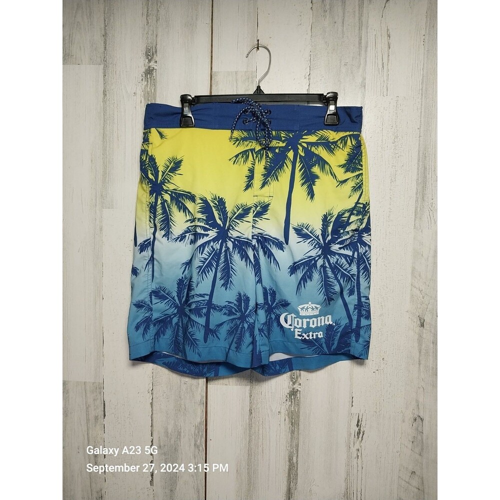 Corona Swim Trunks Mens Medium Beach Swimming Board Shorts Bathing Suit Pool